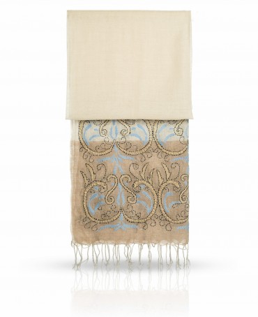 Палантин Женский ZW.EMB/BEIGE.MULT